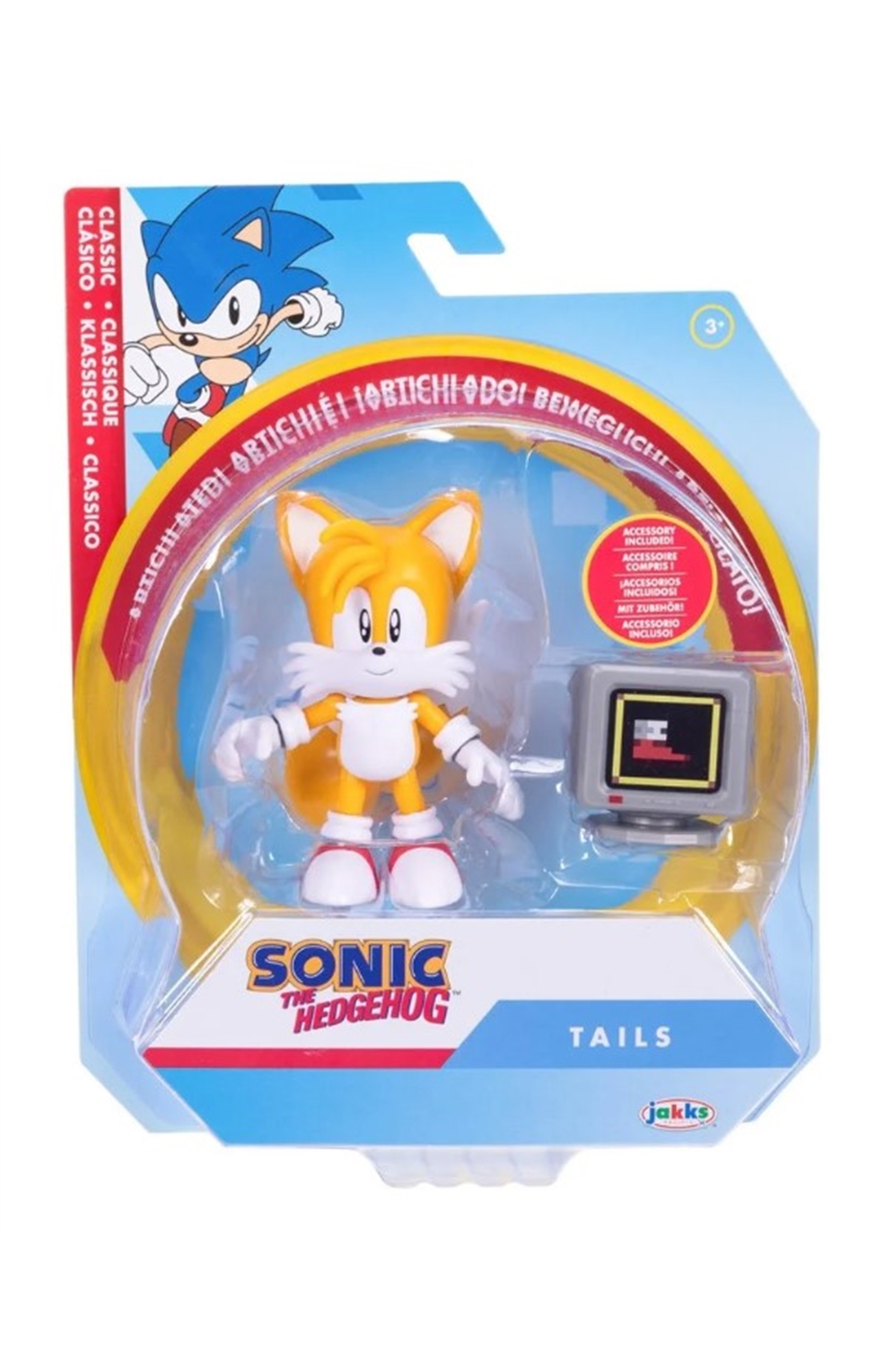 Sonic The Hedgehog Wave 20 Classic Tails 4-Inch Action Figure