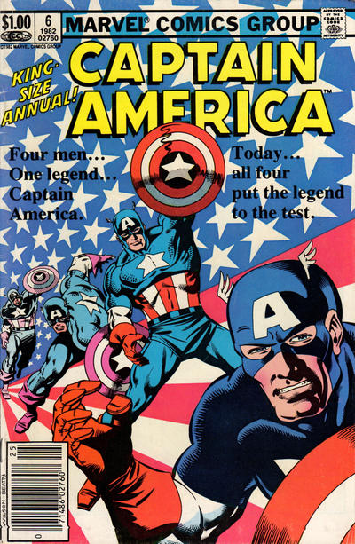 Captain America Annual #6 [Newsstand] - Vf+ 8.5