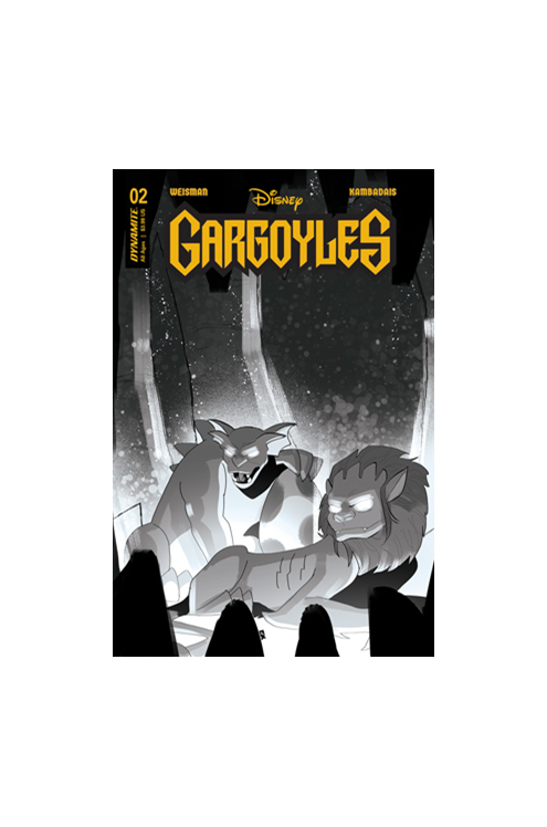 Gargoyles #2 Cover Z 10 Copy Last Call Incentive Kambadais Black & White (2022)