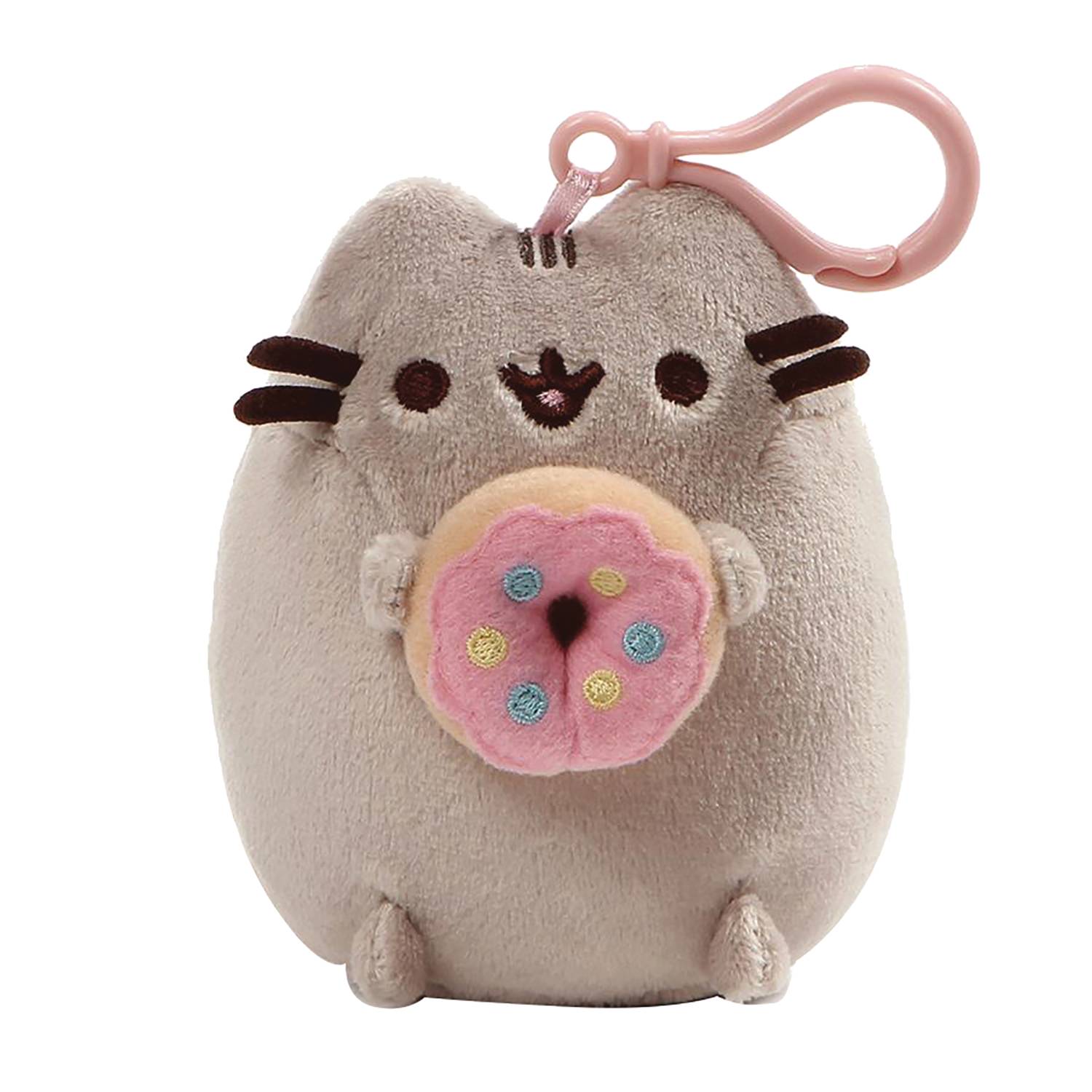 Gund Pusheen Donut 5 Inch Backpack Clip