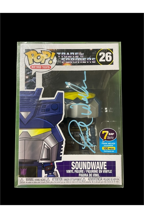 Funko Pop 26 Soundwave Signed With Coa 