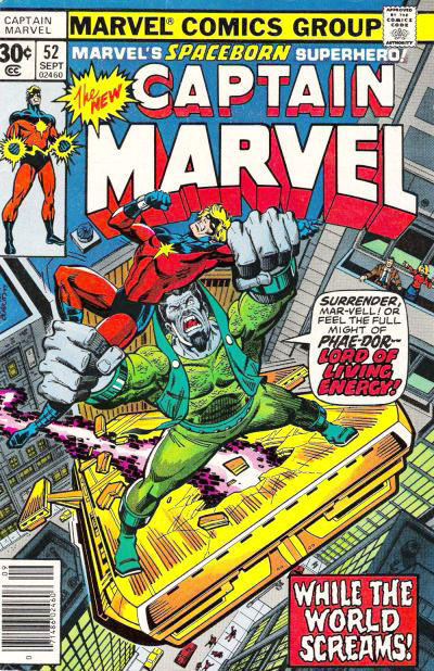 Captain Marvel #52 [30¢]-Very Fine