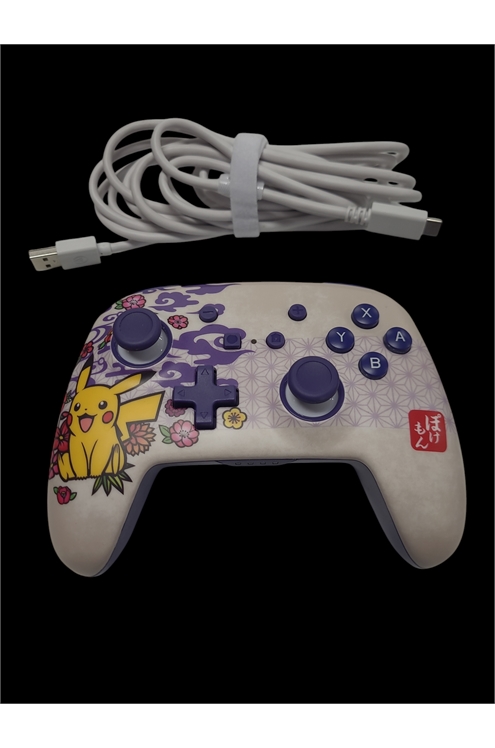 Power A Pikachu Cherry Blossom Controller For Nintendo Switch Console (Pre-Owned)