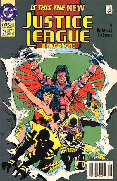 Justice League America #71 [Newsstand]-Very Good (3.5 – 5) (1989)