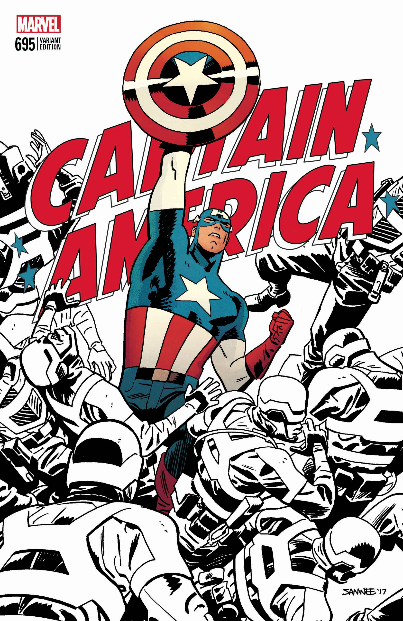 Local Comic Shop Day 2017 Captain America #695 Samnee Variant Legacy (2018)