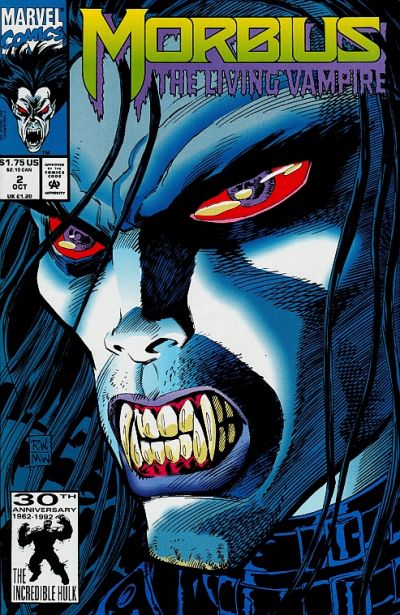 Morbius: The Living Vampire #2 [Direct] (1992) -Near Mint (9.2 - 9.8)