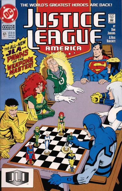 Justice League America #61 (1989)[Direct]-Fine (5.5 – 7)