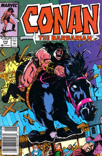 Conan The Barbarian #219 [Newsstand]