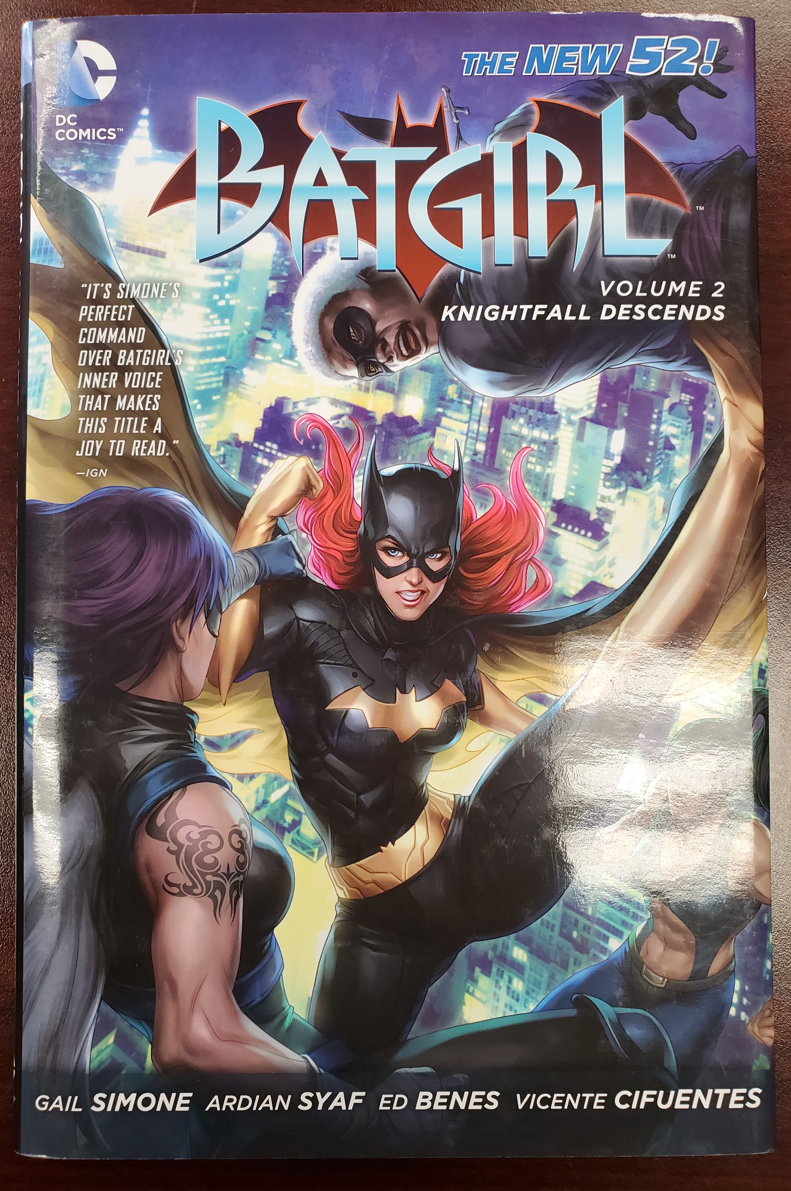 Batgirl Volume 2 Knightfall Descends Hardcover (DC 2013) Collectible - Like New Signed