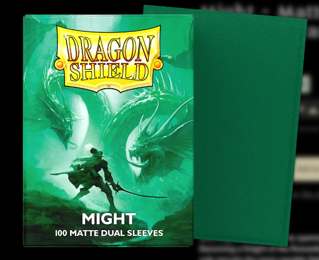Dragon Shield Standard Sleeves Matte Dual - Might (100) (Green)