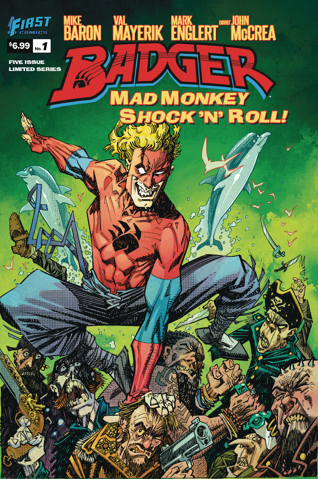 Badger Mad Monkey Shock 'N' Roll #1 (Of 5)