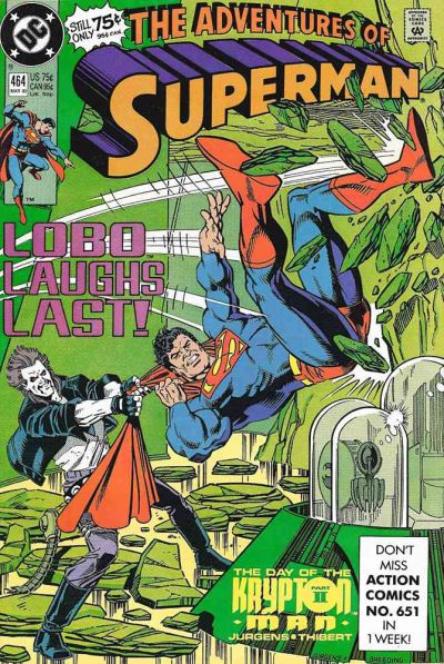 Adventures of Superman #464 [Direct] - Vf-