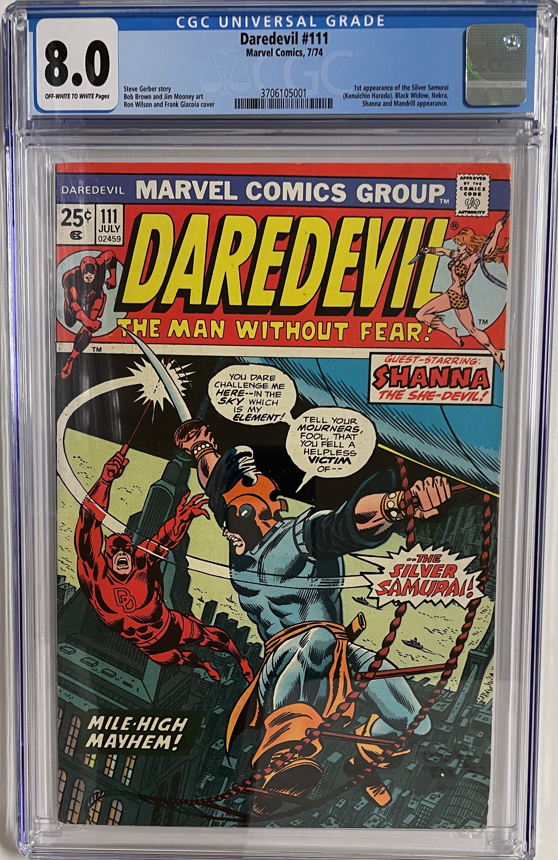 Daredevil #111 CGC 8.0