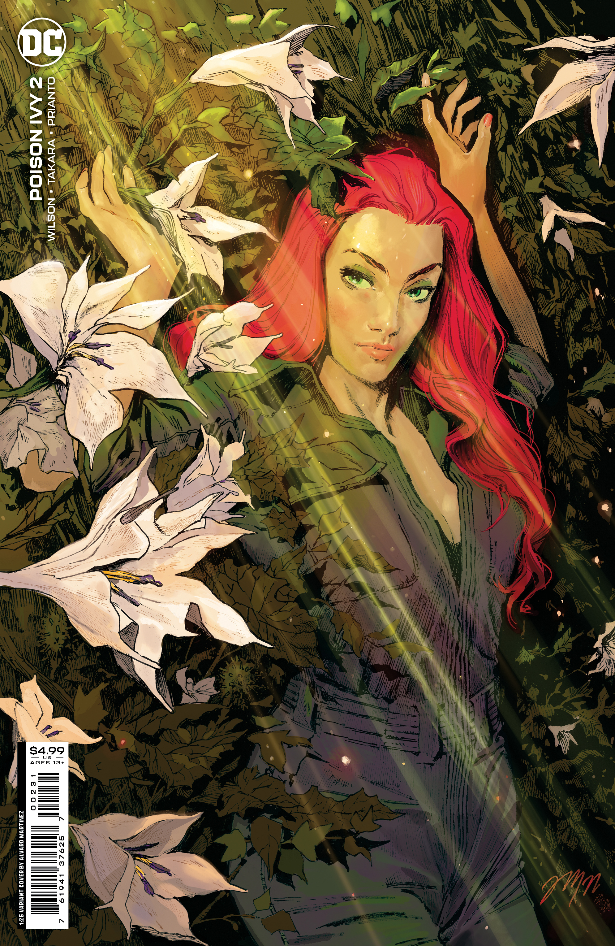 Poison Ivy #2 Cover D 1 For 25 Incentive Alvaro Martinez Bueno Card Stock Variant (Of 6)