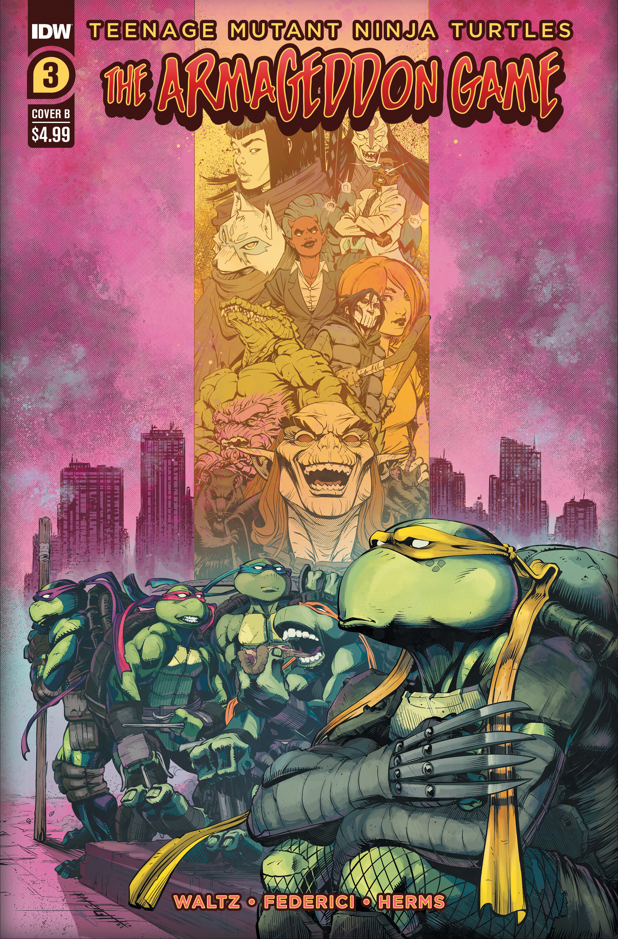 Teenage Mutant Ninja Turtles Armageddon Game #3 Cover B Height