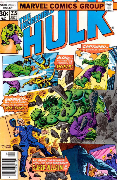 The Incredible Hulk #215 [30¢]-Fine