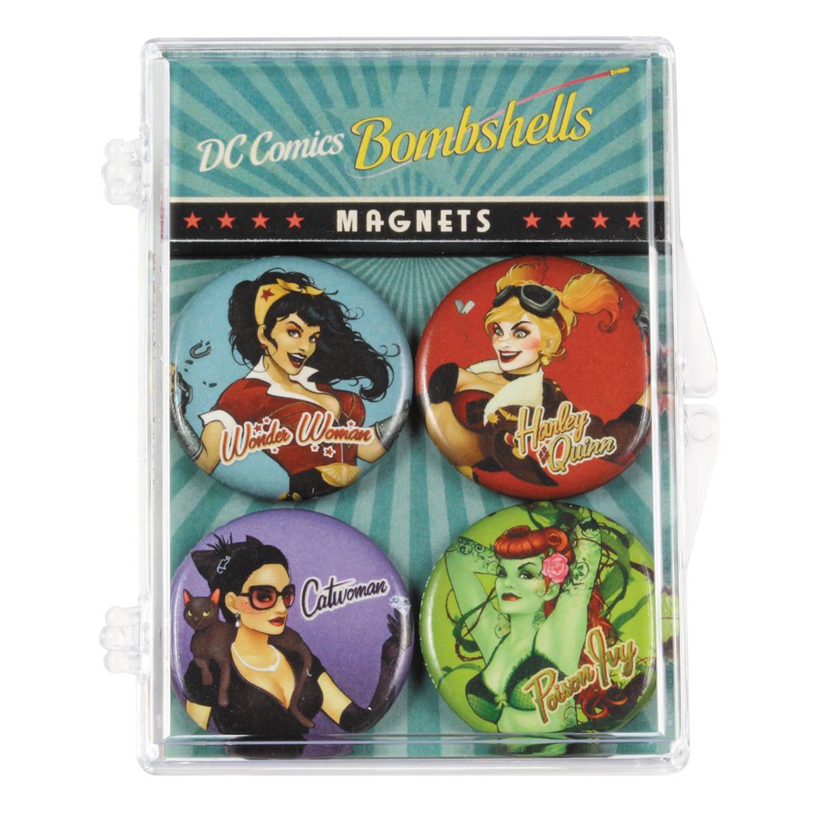 DC Bombshells 4 Piece Magnet Set