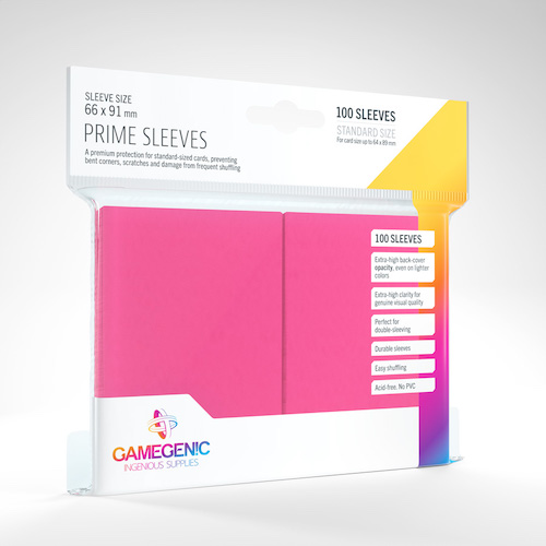 Gamegenic Prime Sleeves: Pink