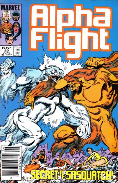 Alpha Flight #23 [Newsstand]-Near Mint (9.2 - 9.8)