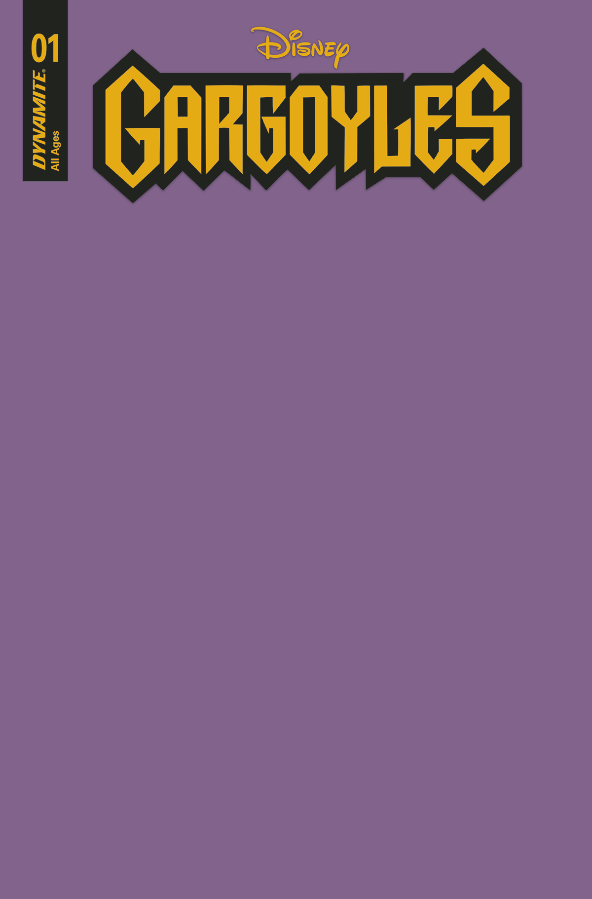Gargoyles #1 Cover G Gargoyles Purple Blank Authentix (2022)