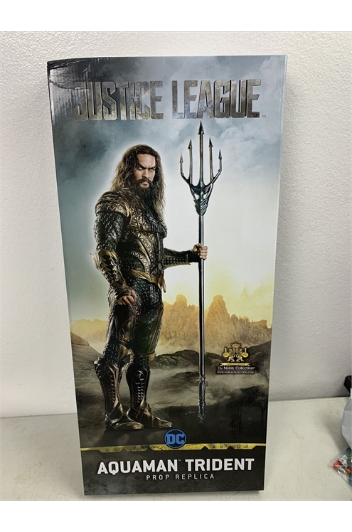 Noble Collection Aquaman Trident Prop Replica 74-Inch Pre-Owned