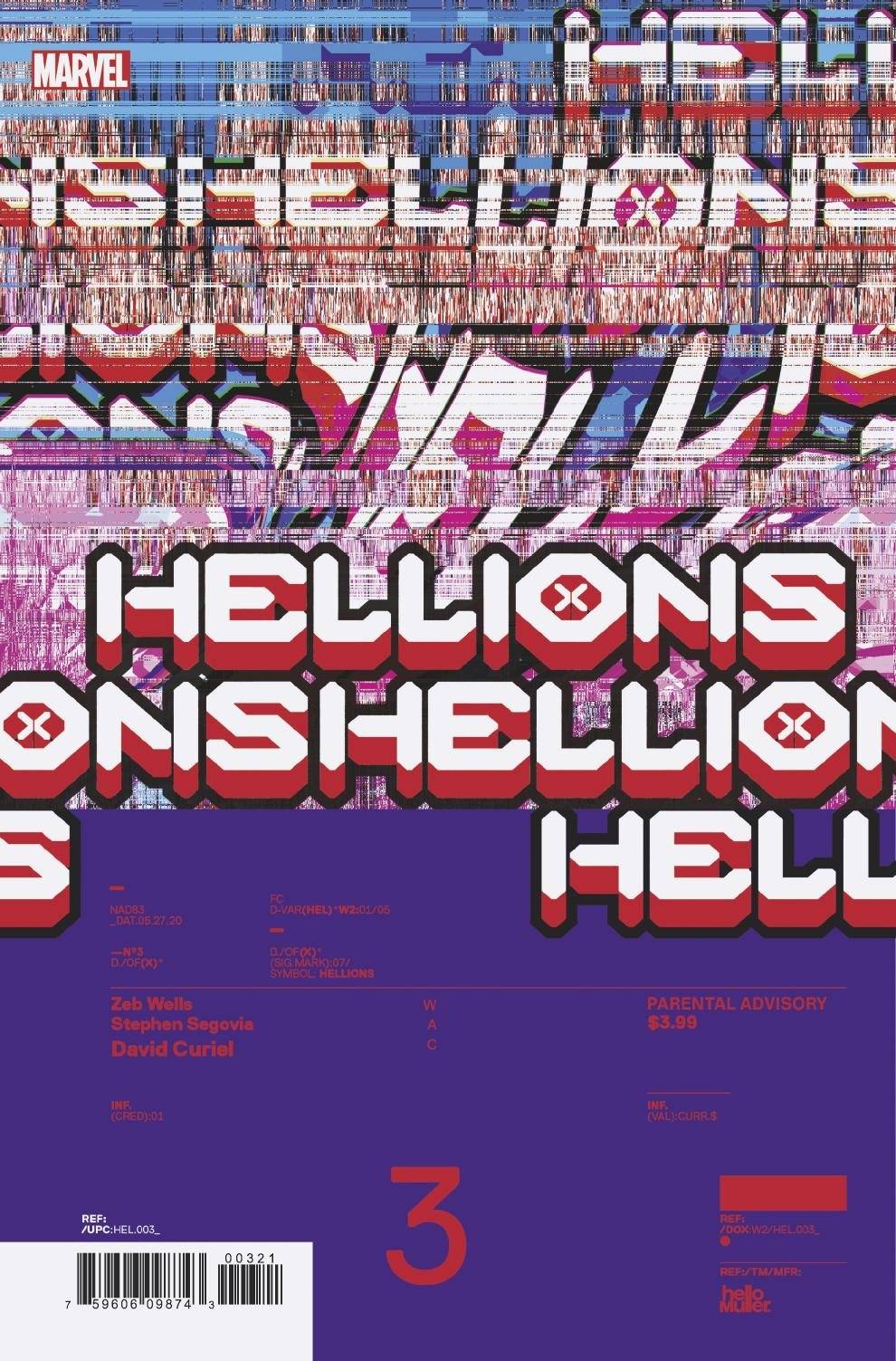 Hellions #3 Muller Design Variant