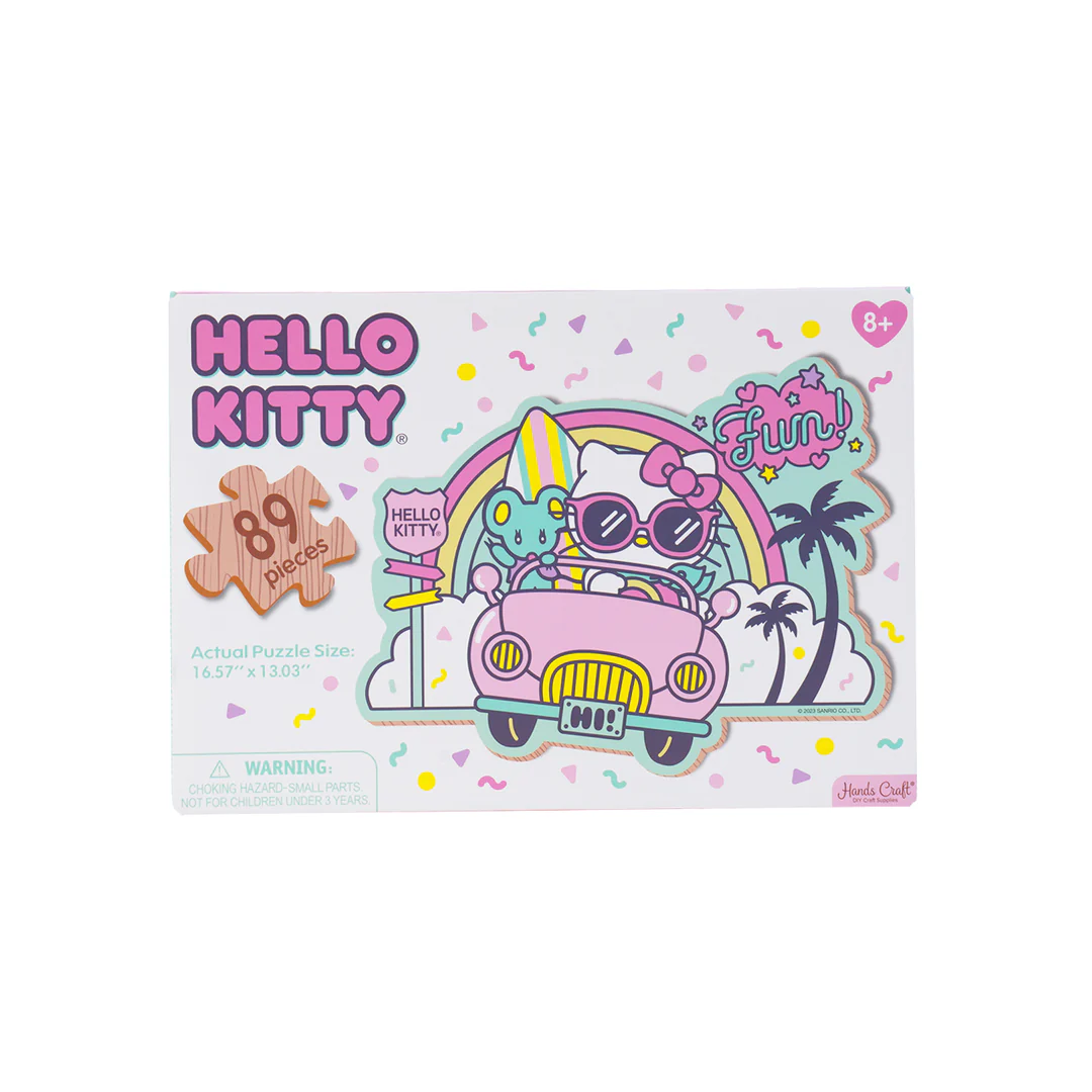 Hello Kitty And Friends Wooden Jigsaw Puzzle: Kawaii Vacation