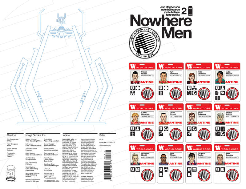 Nowhere Men #2 2nd Printing