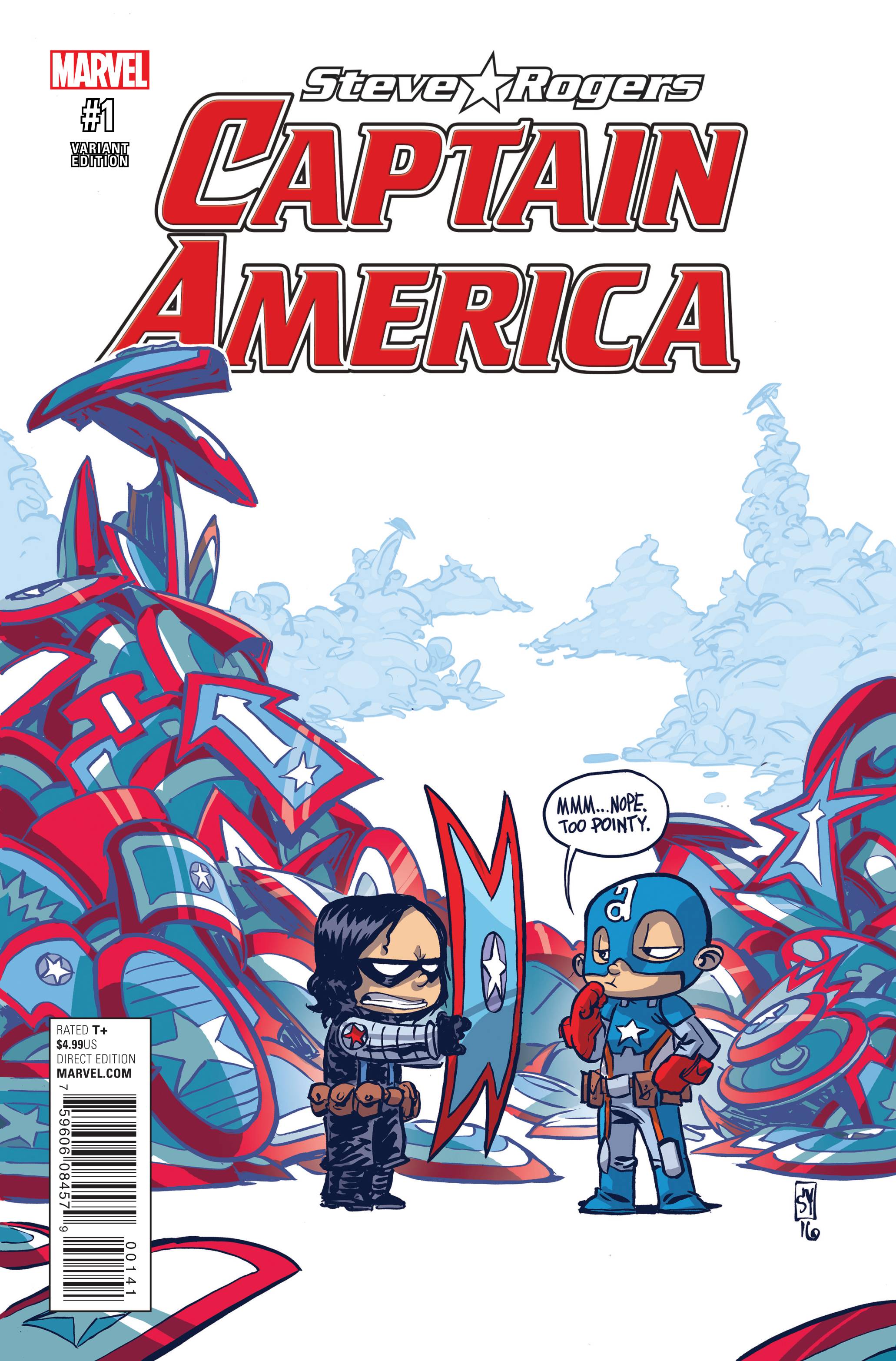 Captain America Steve Rogers #1 Young Variant (2016)