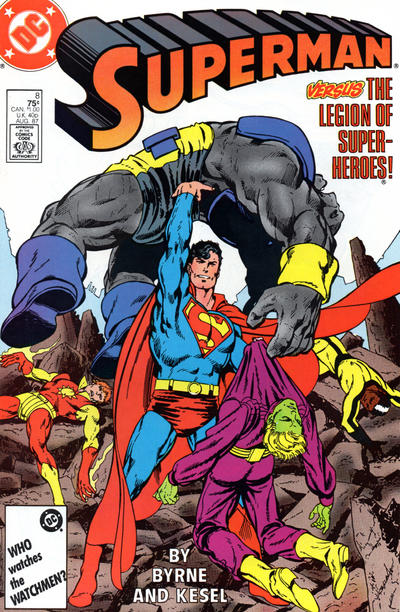 Superman #8 (1987) [Direct]-Fine (5.5 – 7)