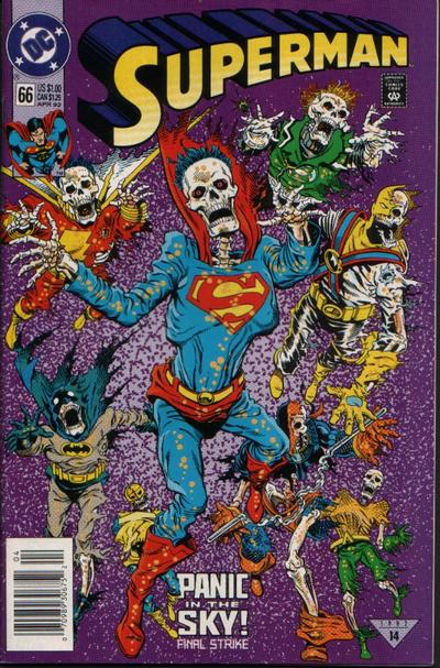 Superman #66 [Newsstand]-Fine (5.5 – 7) 1987