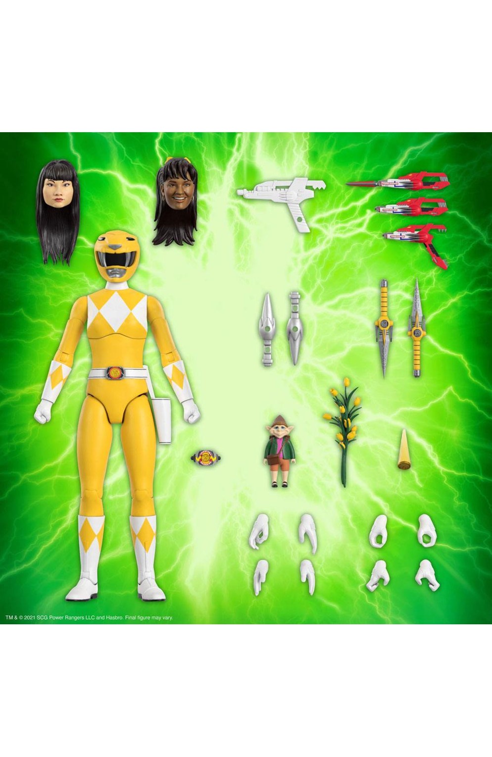 Mighty Morphin Power Rangers Ultimates Yellow Ranger Action Figure