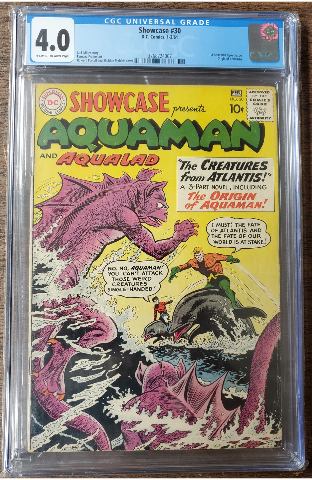 Showcase #30 (DC 1961) Cgc 4.0 Origin of Aquaman