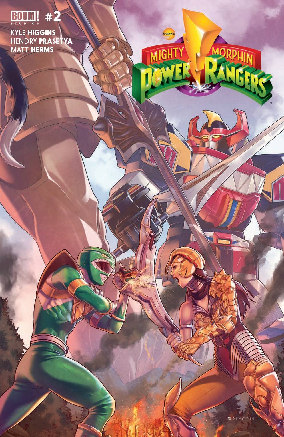 Mighty Morphin Power Rangers #2 Main Cover