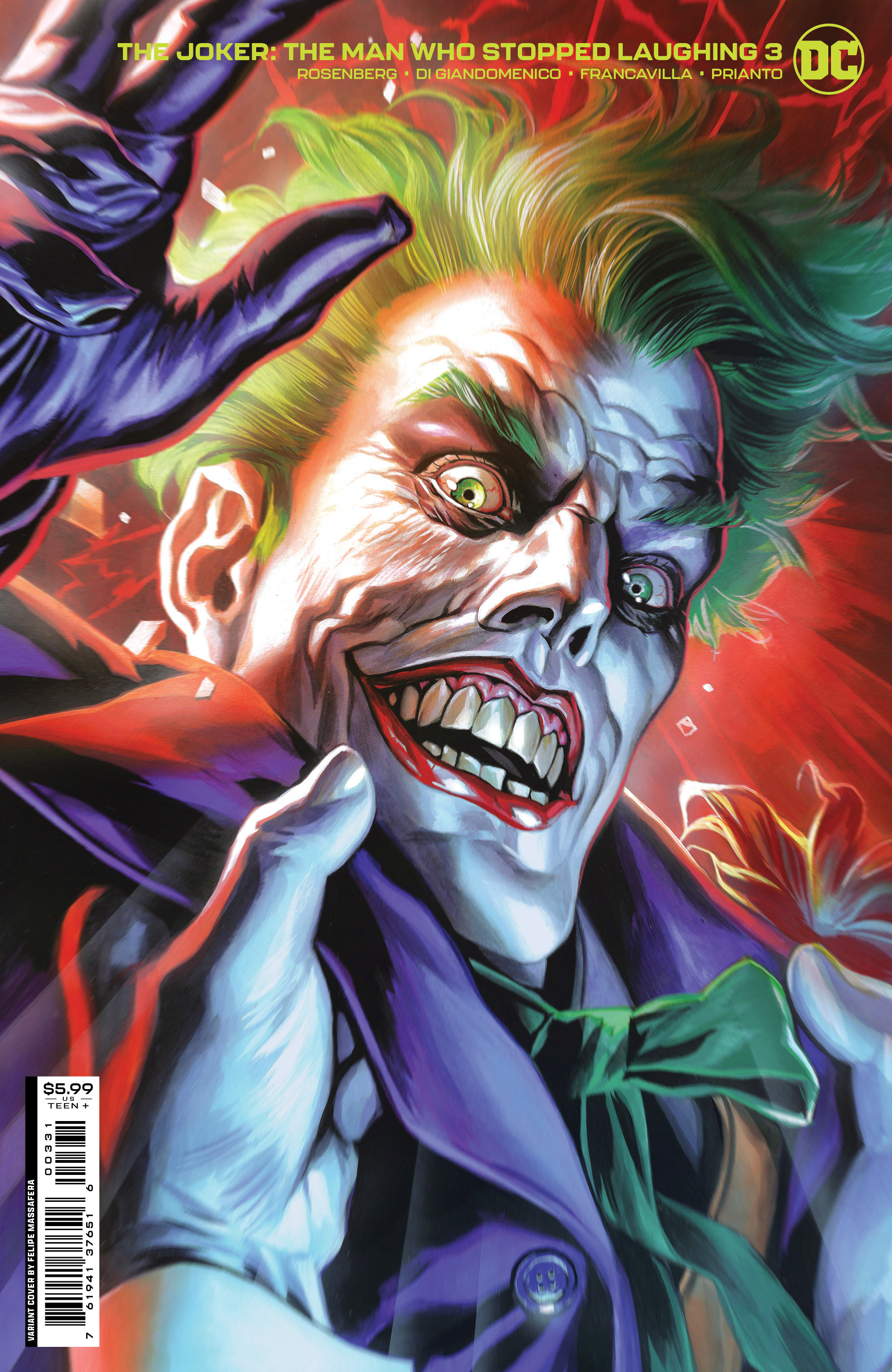 Joker The Man Who Stopped Laughing #3 Cover C Felipe Massafera Variant