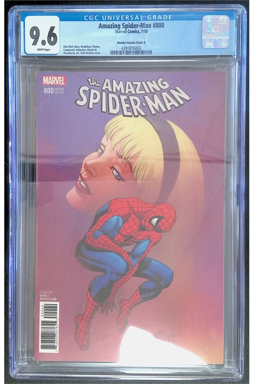 Amazing Spider-Man #800 [2018, Variant Edition - John Romita Cover] -Cgc 9.6