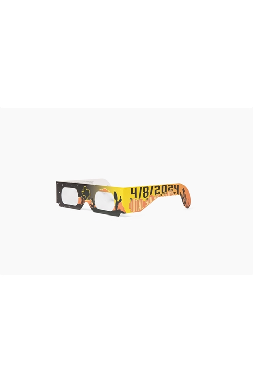 Totality Over Tx Eclipse Glasses Orange/Yellow