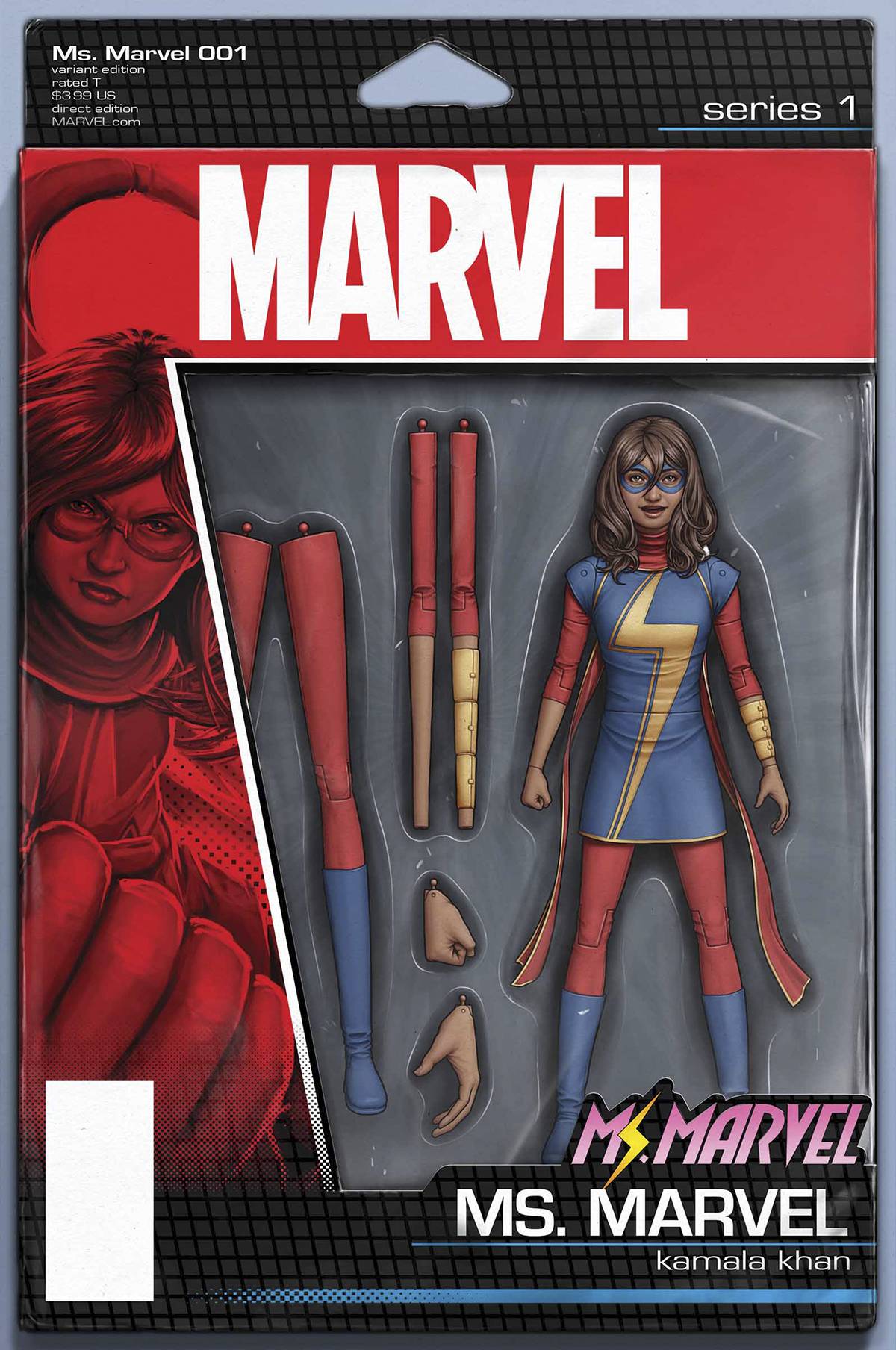 Ms. Marvel #1 (Christopher Action Figure Variant) (2015)