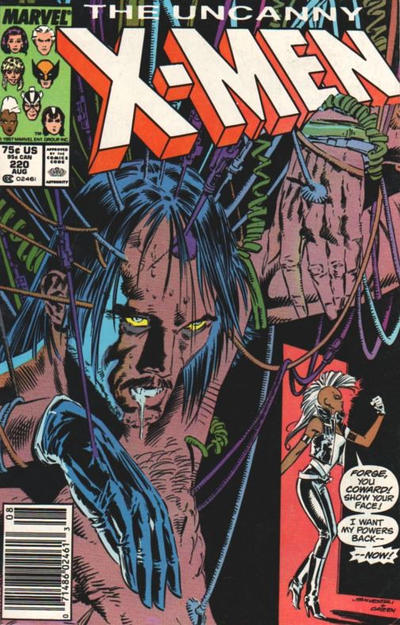 The Uncanny X-Men #220 [Newsstand]-Near Mint (9.2 - 9.8)