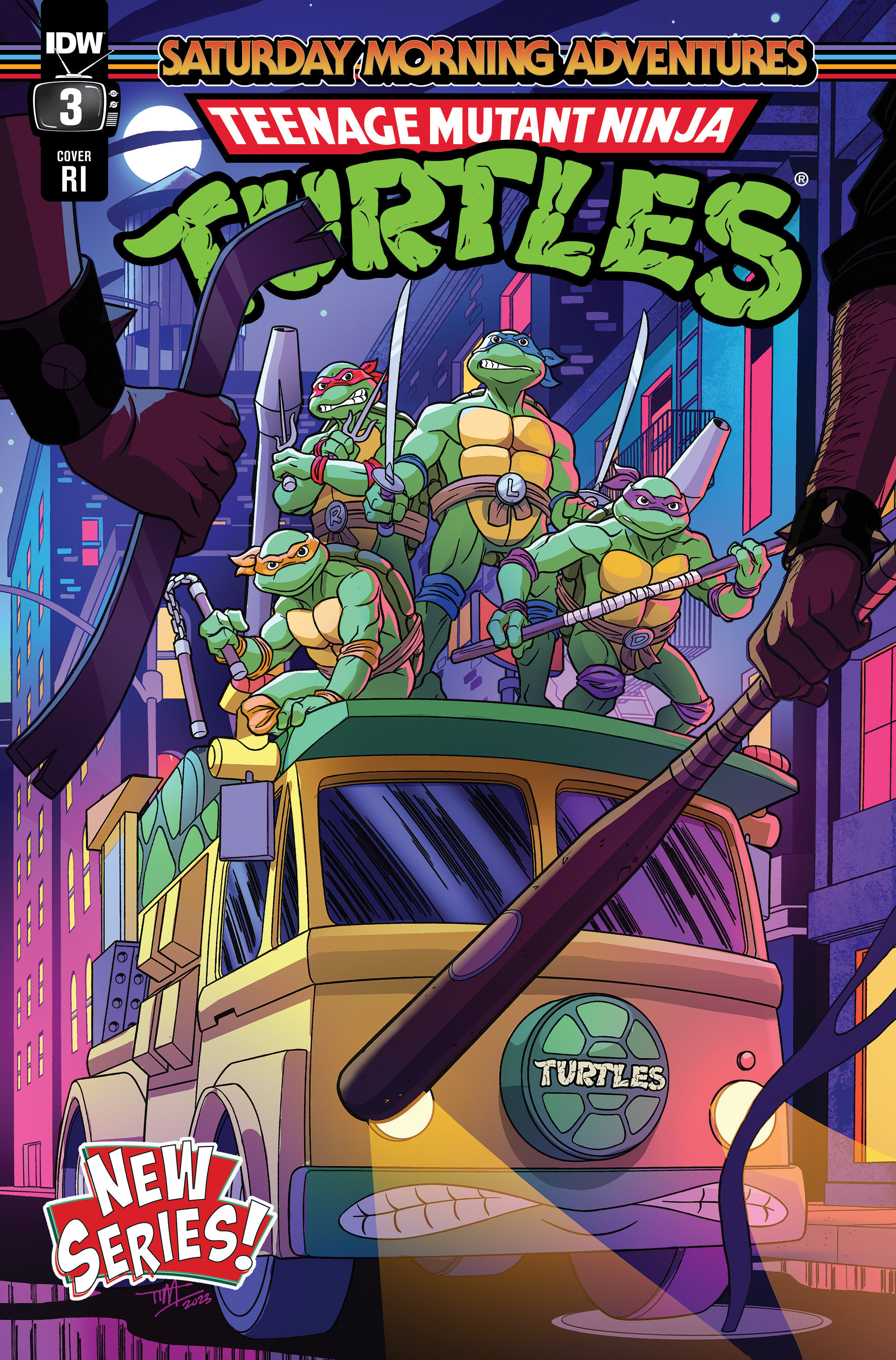 Teenage Mutant Ninja Turtles Saturday Morning Adventures Continued! #3 Cover D 1 for 10 Incentive Levins