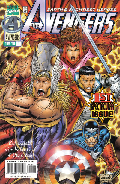 Avengers #1 [Liefeld Cover](1996)-Near Mint (9.2 - 9.8)