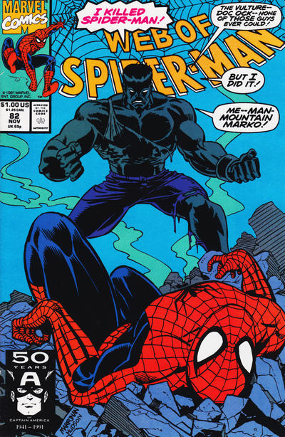 Web of Spider-Man #82 [Direct]-Very Good (3.5 – 5)