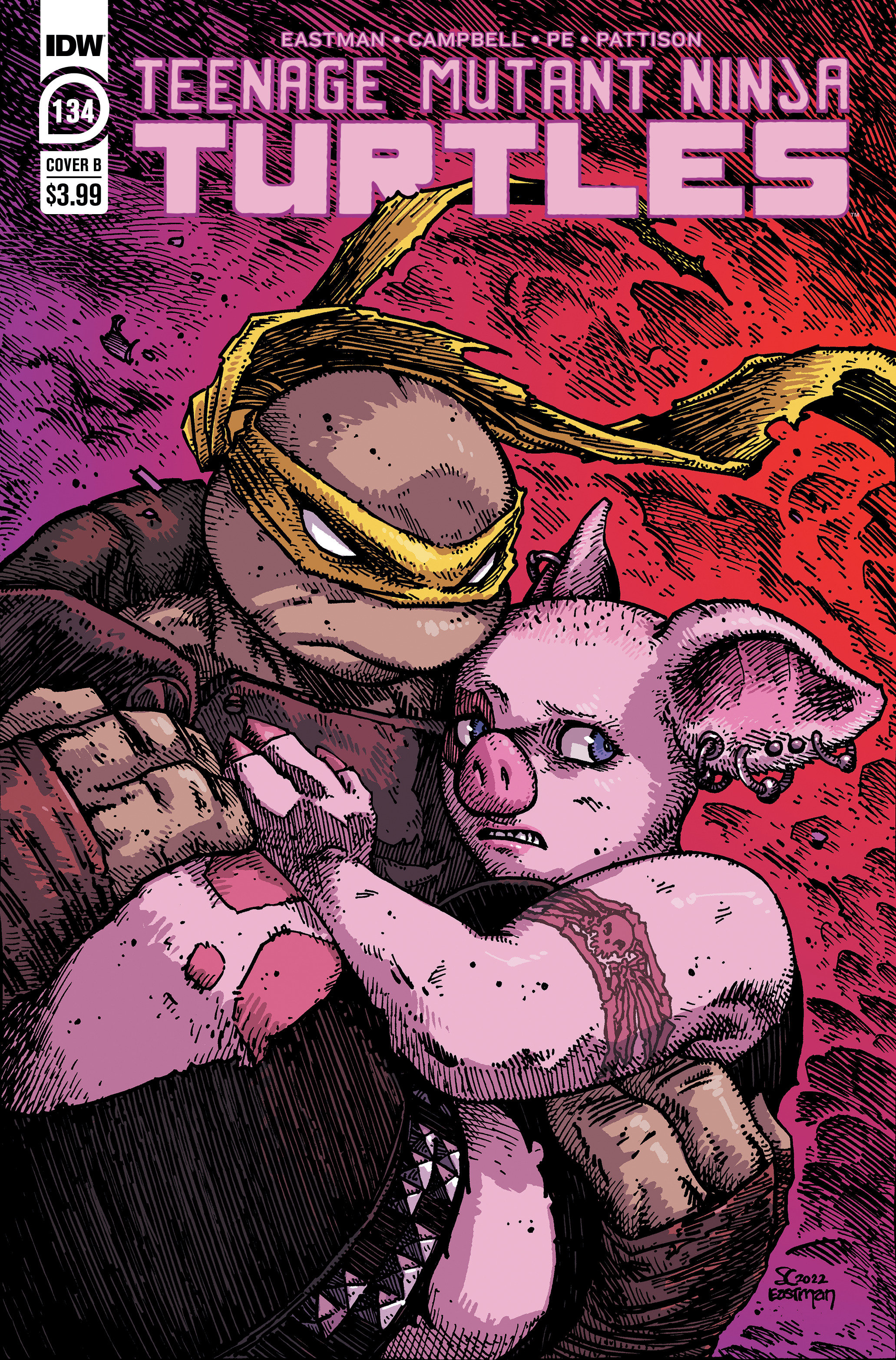 Teenage Mutant Ninja Turtles Ongoing #134 Cover B Eastman (2011)
