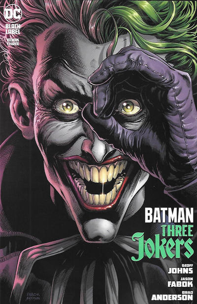 Batman: Three Jokers #3 [Jason Fabok Joker Fingers Curled Around Eye Cover]-Near Mint (9.2 - 9.8)