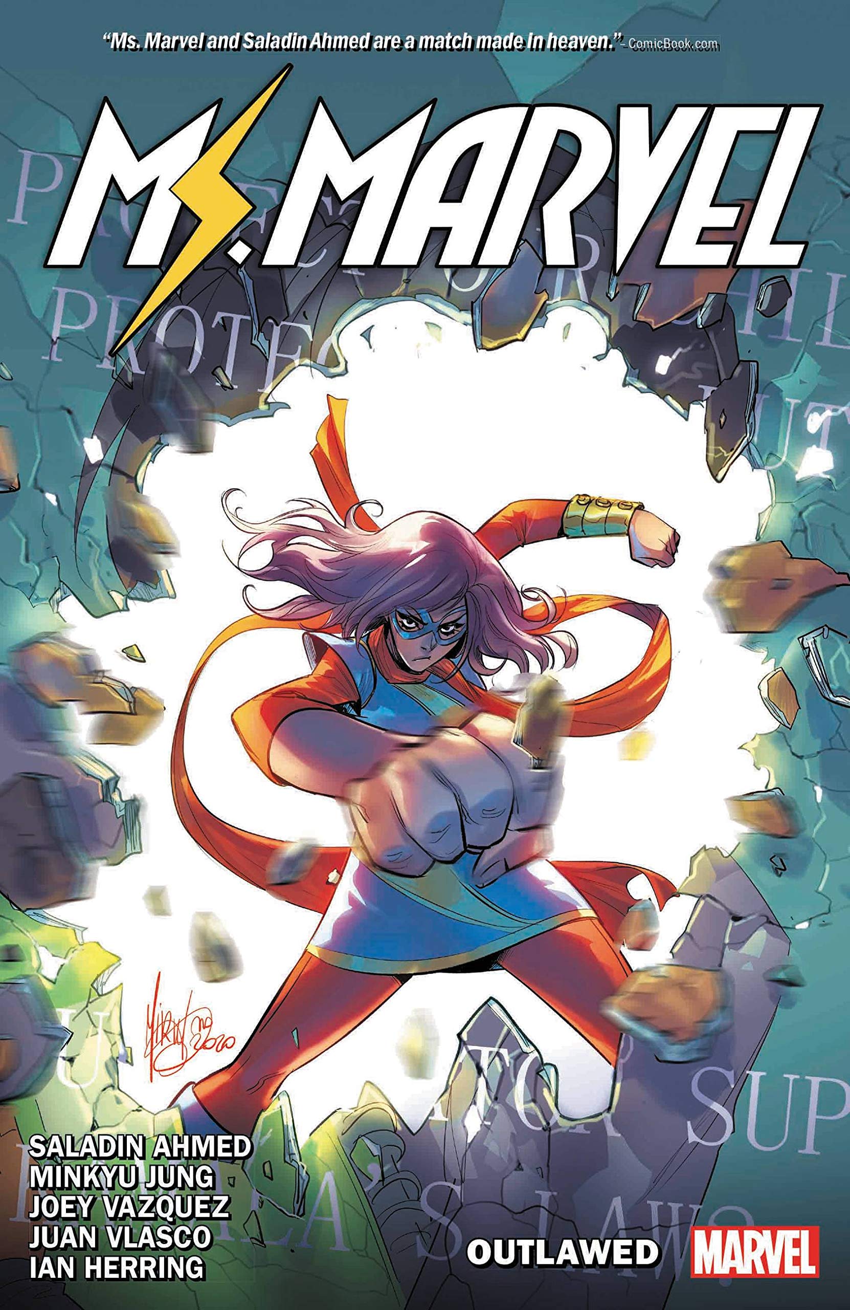 Ms Marvel by Saladin Ahmed Graphic Novel Volume 3 Outlawed