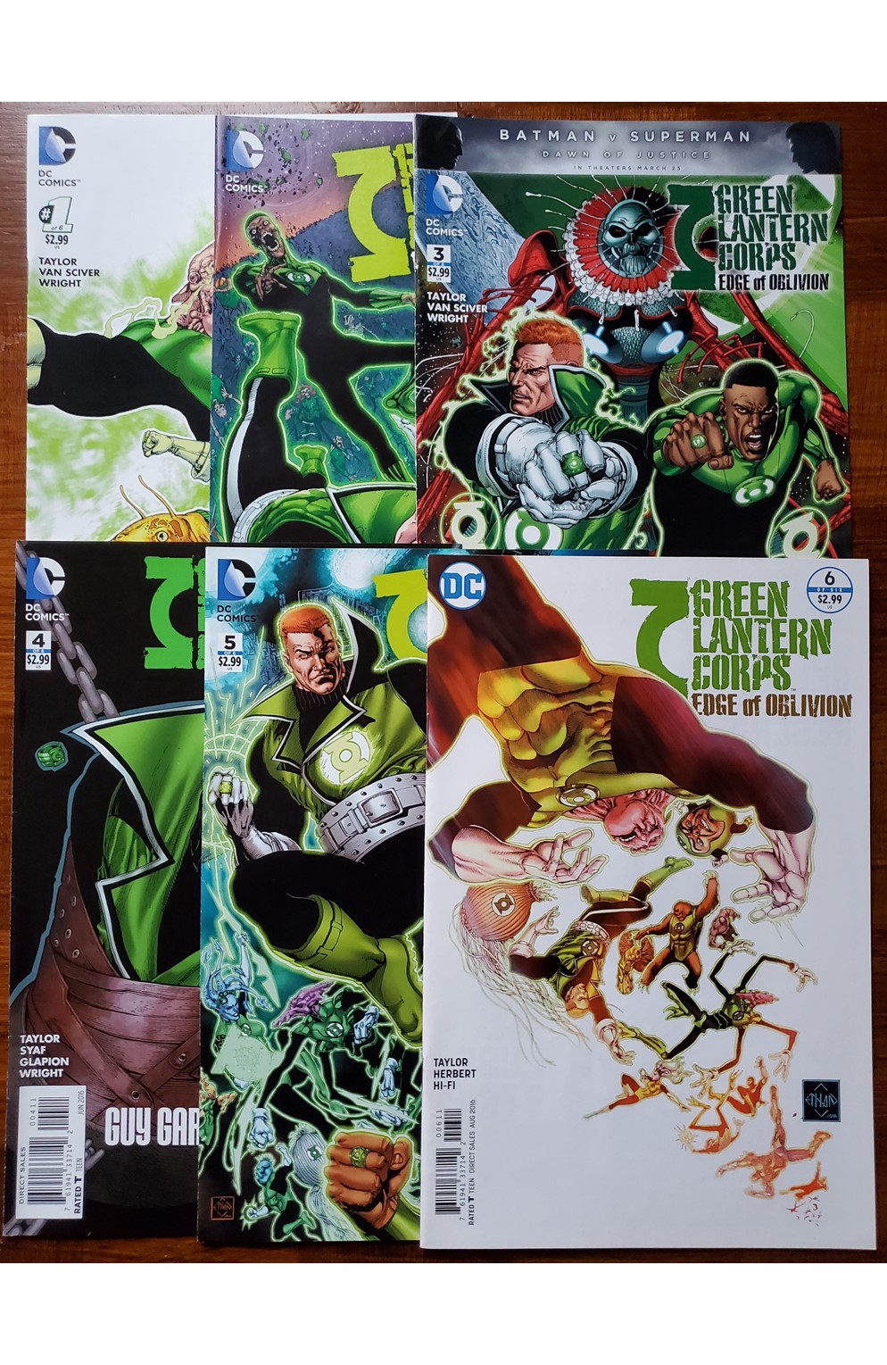 Green Lantern Corps Edge of Oblivion #1-6 (DC 2016) Set