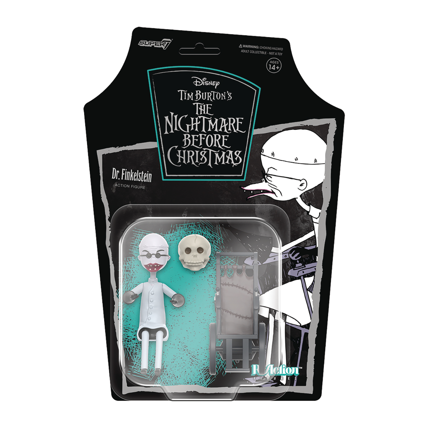 Nightmare Before Christmas Wave 2 Dr Finkelstein Reaction Figure