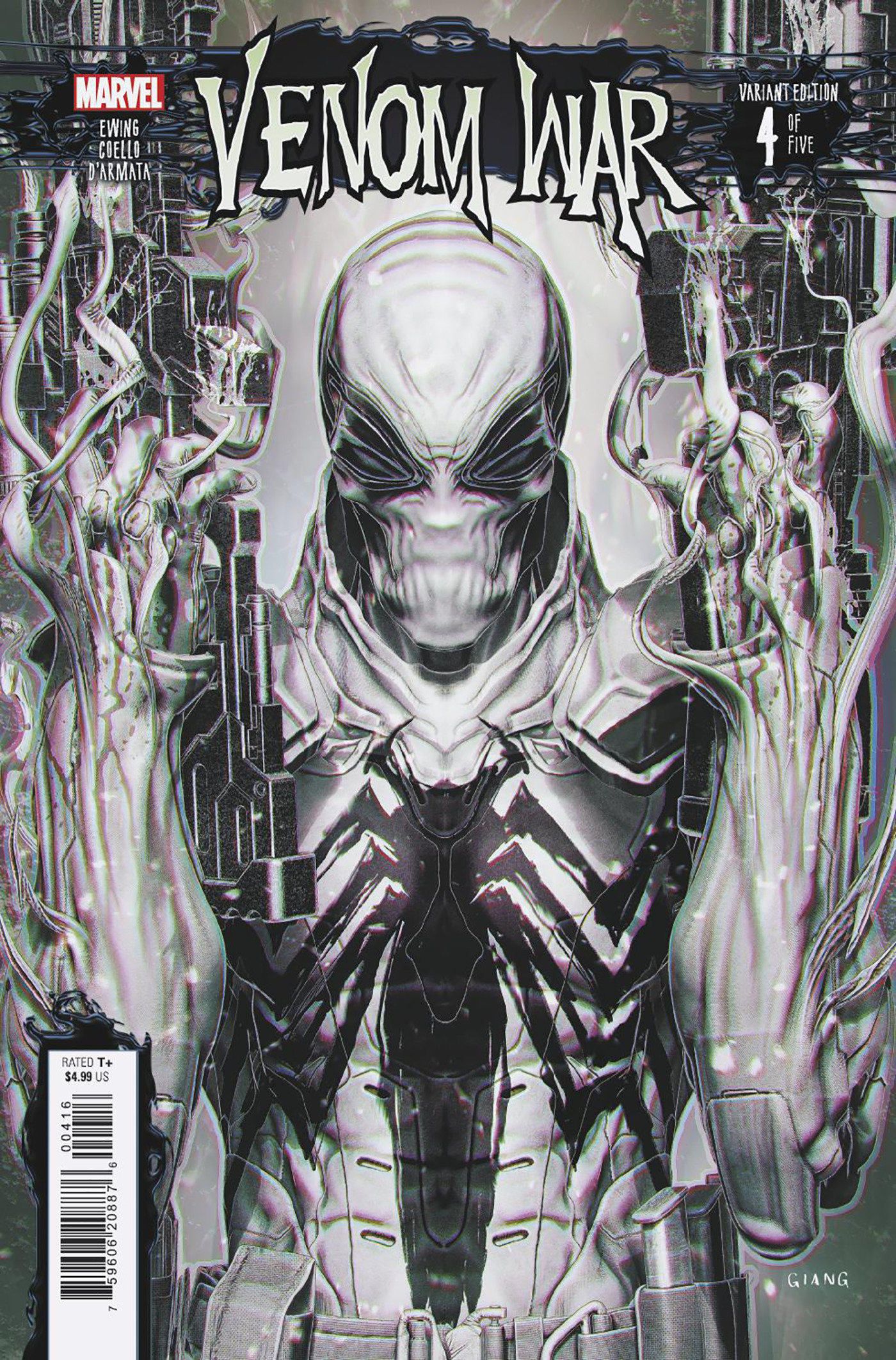 Venom War #4 John Giang Variant (Venom War) 1 for 25 Incentive