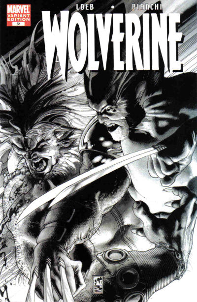 Wolverine #51 Black & White Variant-Near Mint (9.2 - 9.8)