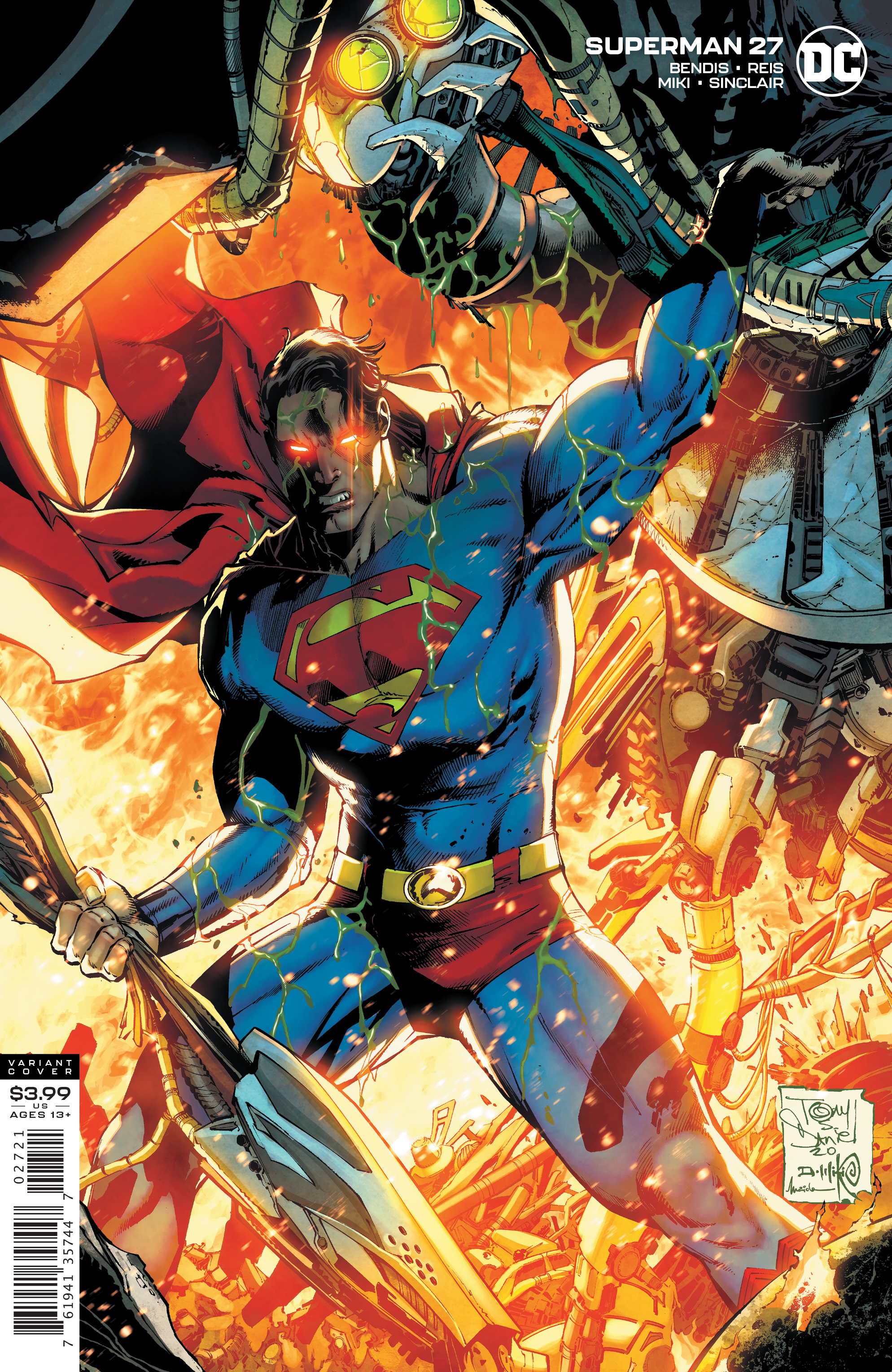 Superman #27 Cover B Tony S Daniel & Danny Miki Variant (2018)